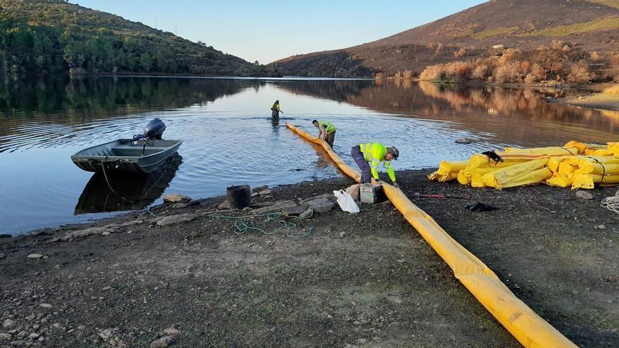 La CHT blinda dos embalses de Cáceres para evitar que las cenizas lleguen al agua de consumo