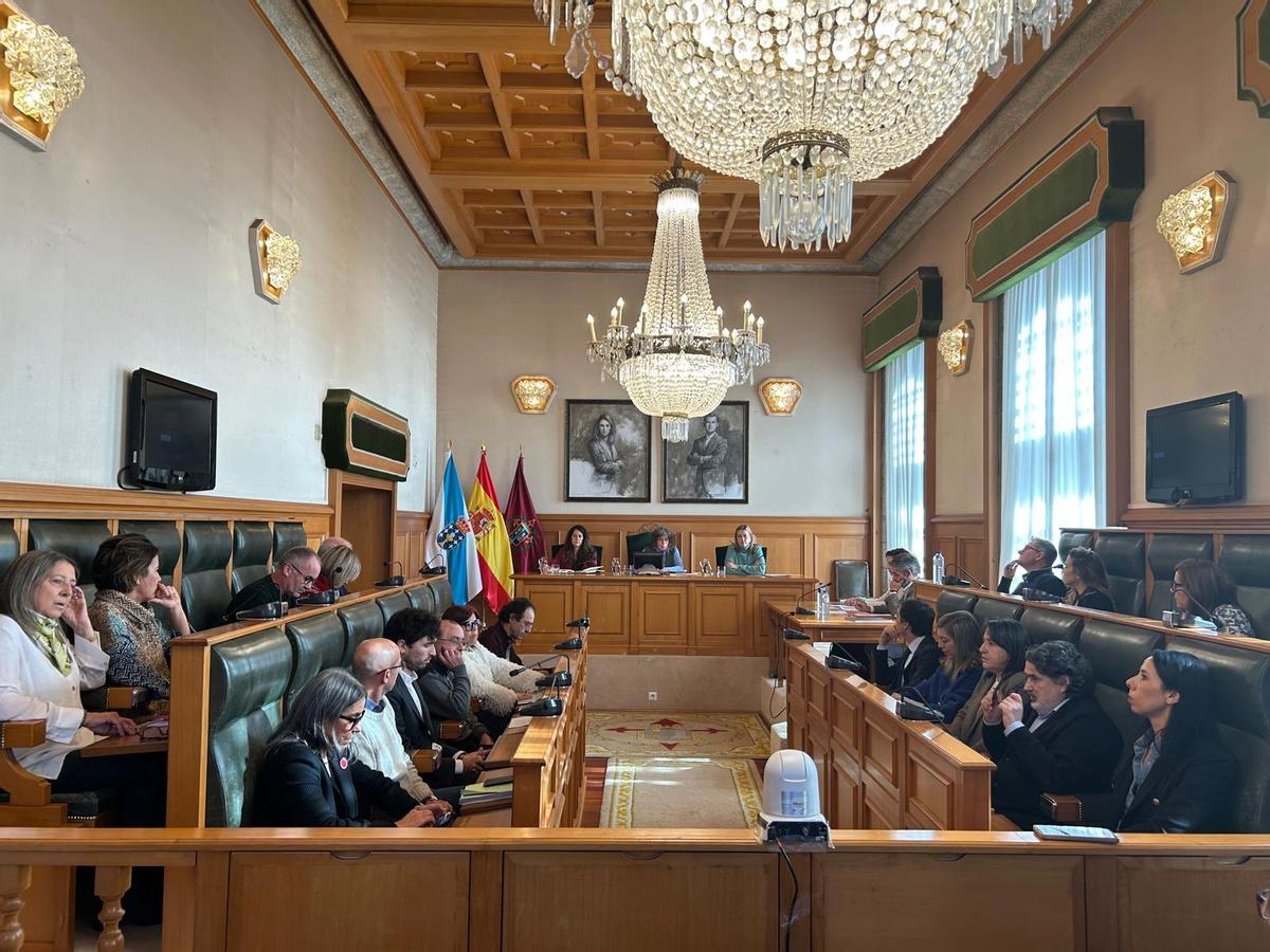 Pleno municipal en Raxoi