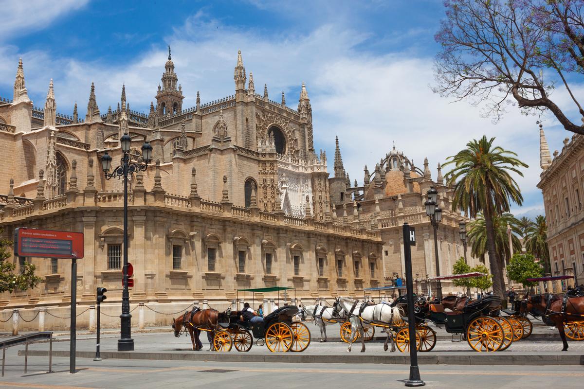 La imponente catedral de Sevilla.