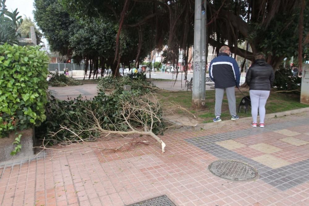 La borrasca Ana, a su paso por Cartagena