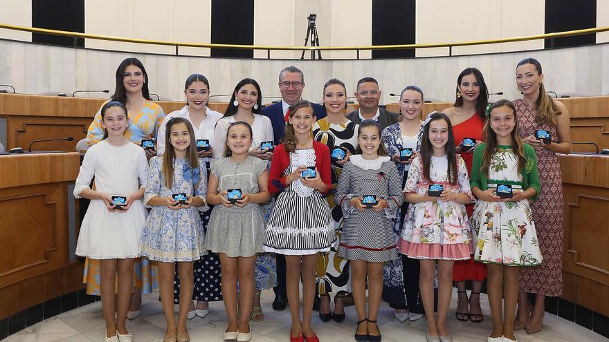 La Diputación de Alicante recibe a las recién elegidas Belleas del Foc