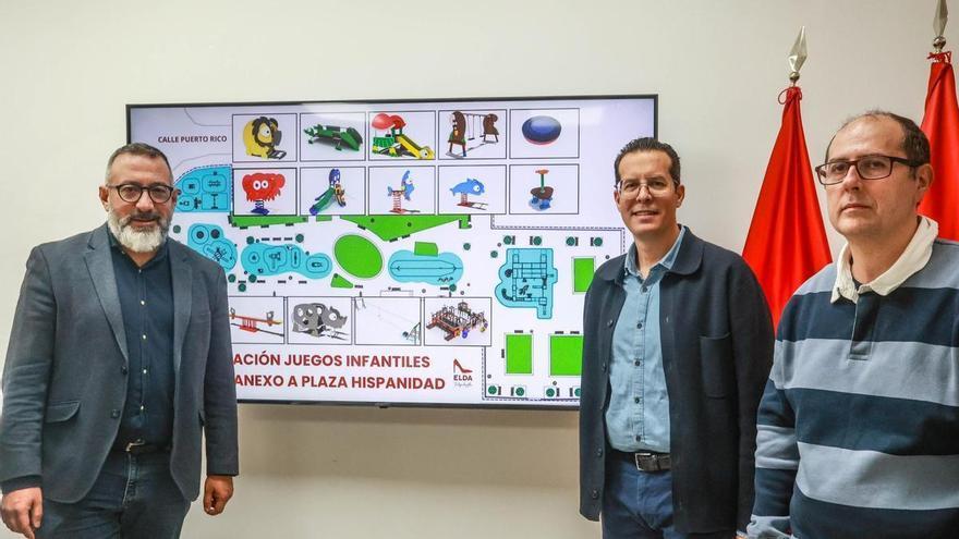 Así será el nuevo parque infantil de la plaza de la Hispanidad en Elda: tirolina, 15 juegos y más accesibilidad