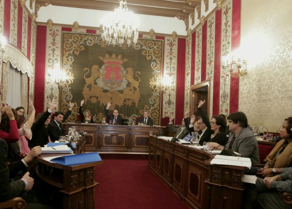 El pleno aprueba por unanimidad la retirada de las calles franquistas de Alicante