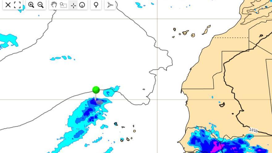 Imagen del Centro de Control de Huracanes de Estados Unidos en la que se refleja el desplazamiento probable del ciclón tropical.