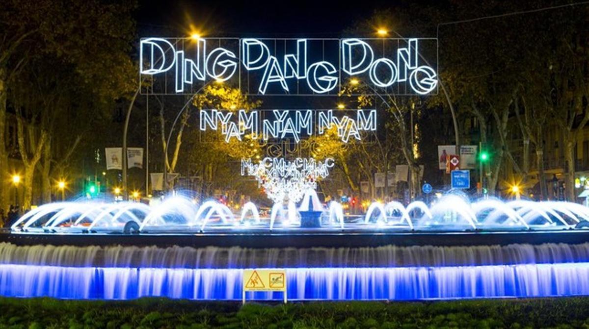 Llums nadalenques a la Gran Via