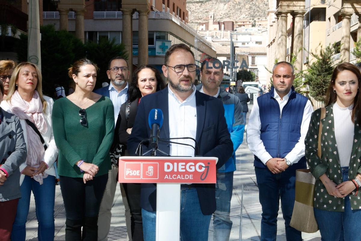 El alcalde, Diego José Mateos, durante el arranque de la precampaña, este jueves.