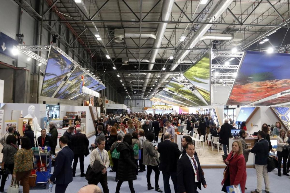 Inauguración de los pabellones de Andalucía y Málaga en Fitur.