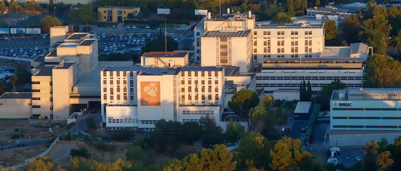 Vista aérea del hospital Reina Sofía de Córdoba.