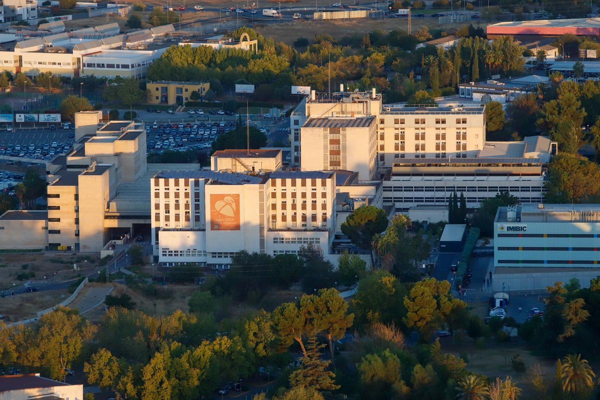 Vista aérea del hospital Reina Sofía de Córdoba.