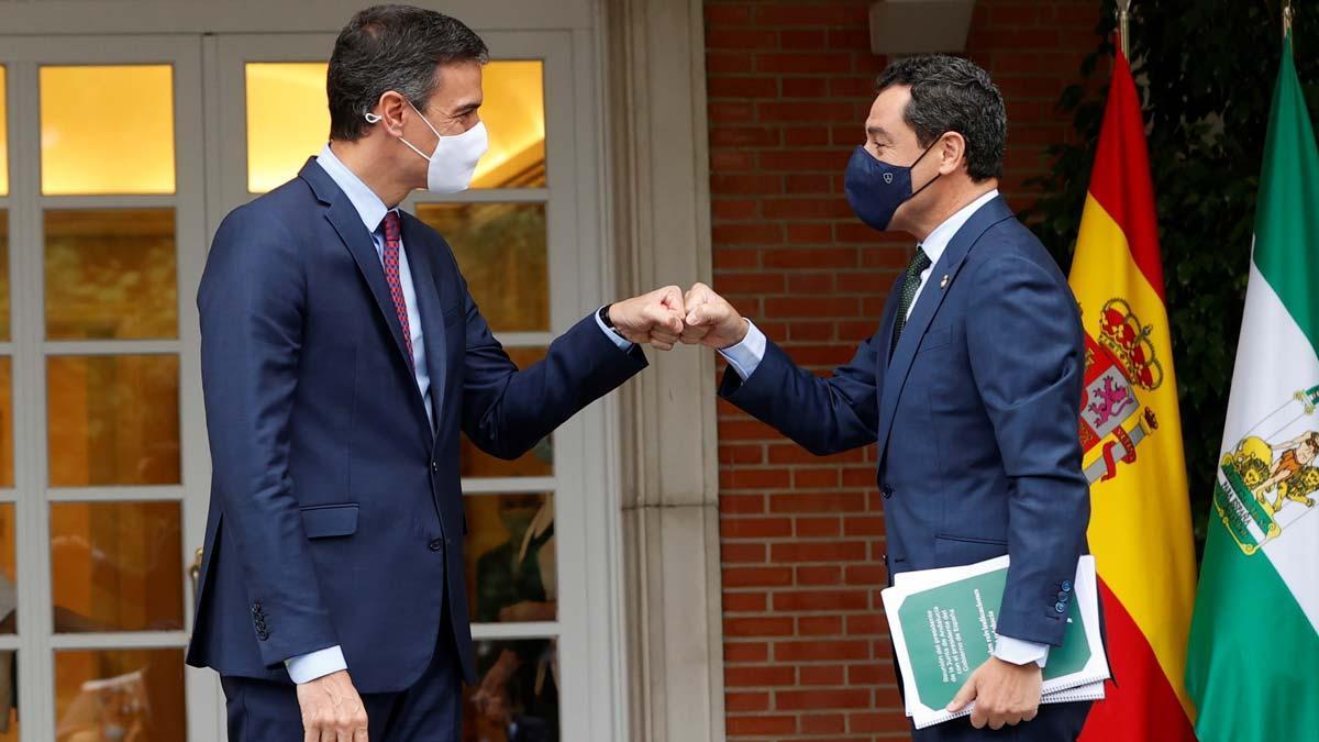 Pedro Sánchez y Juanma Moreno, durante una reunión en la Moncloa, el pasado mes de junio