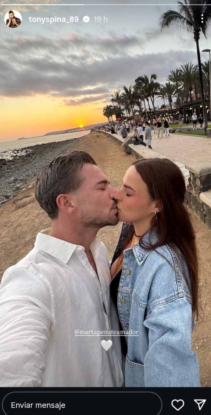 La emotiva foto de Tony Spina y Marta Peñate