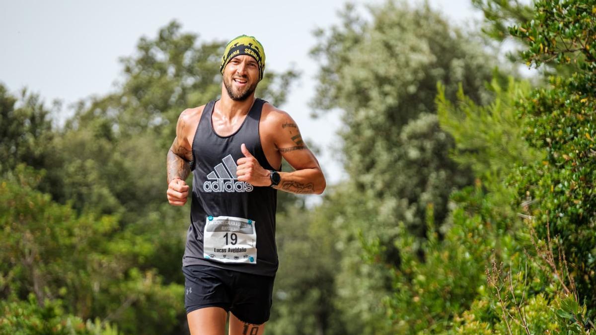 Lucas Aveldaño, en una competición deportiva.