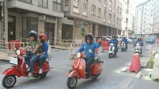 El rugido de las Vespa y Lambretta recorre Ourense: una pasión que une generaciones