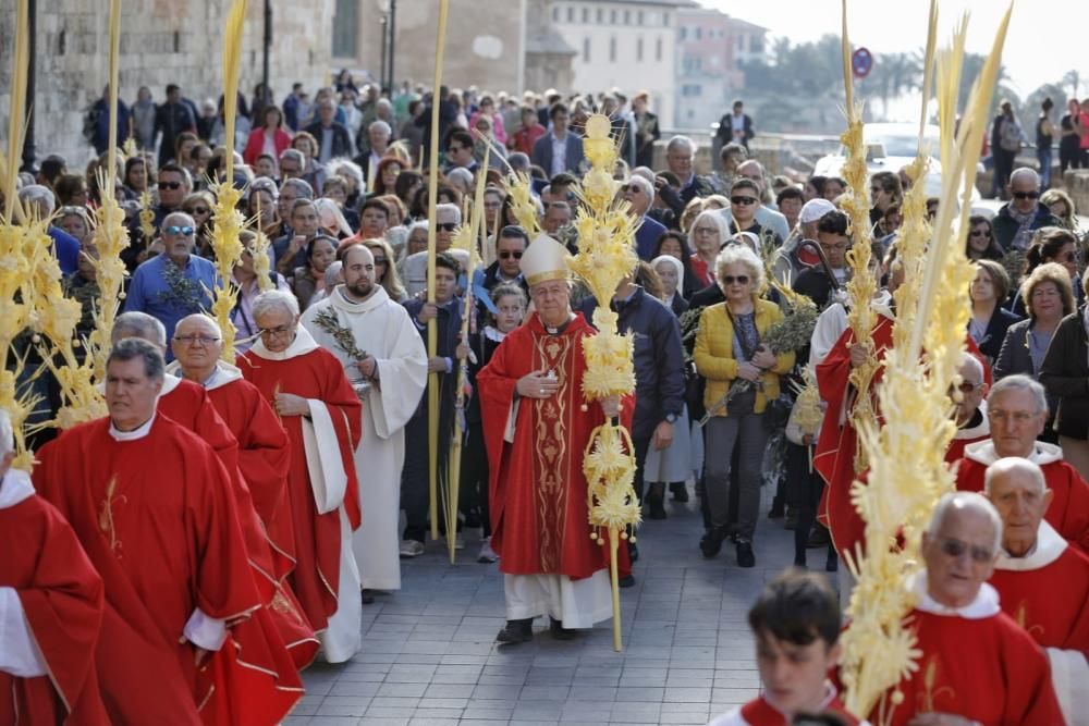 Semana Santa en Mallorca: El Obispo bendice las palmas y los ramos