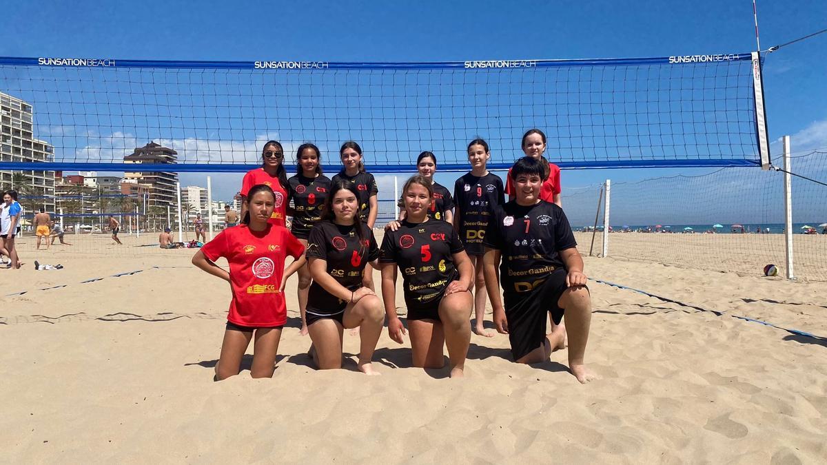 Equipo de infantiles del CV arenas de Gandia