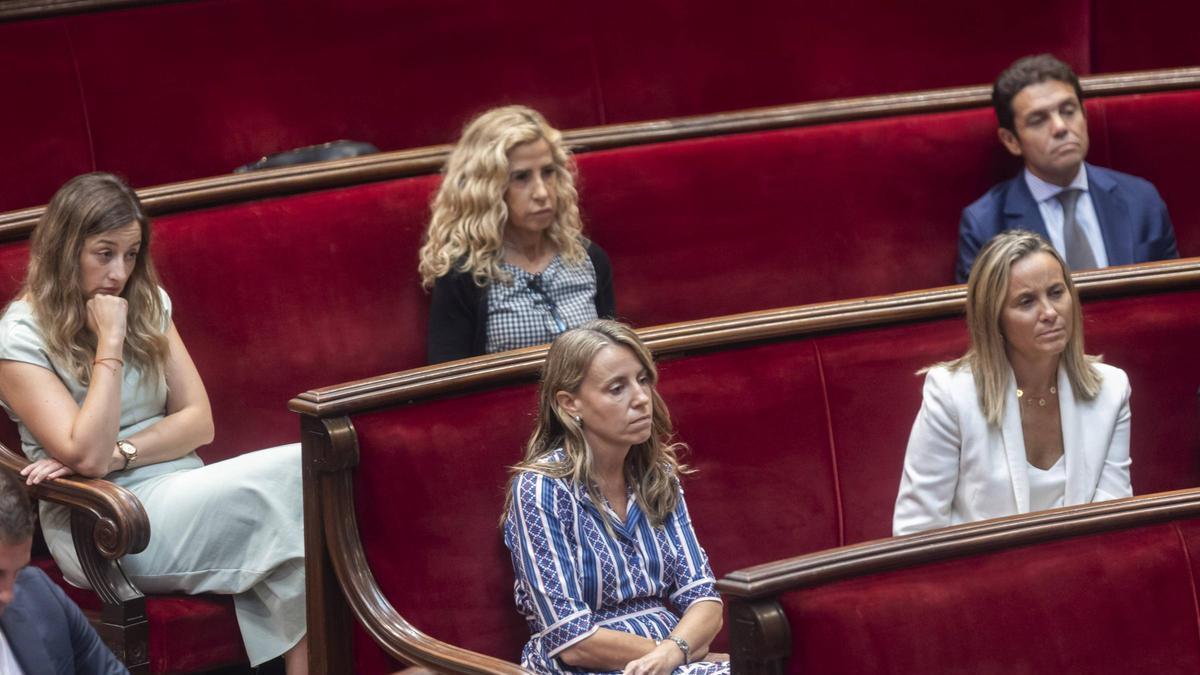 Marta Torrado en un pleno del Ayuntamiento de València.