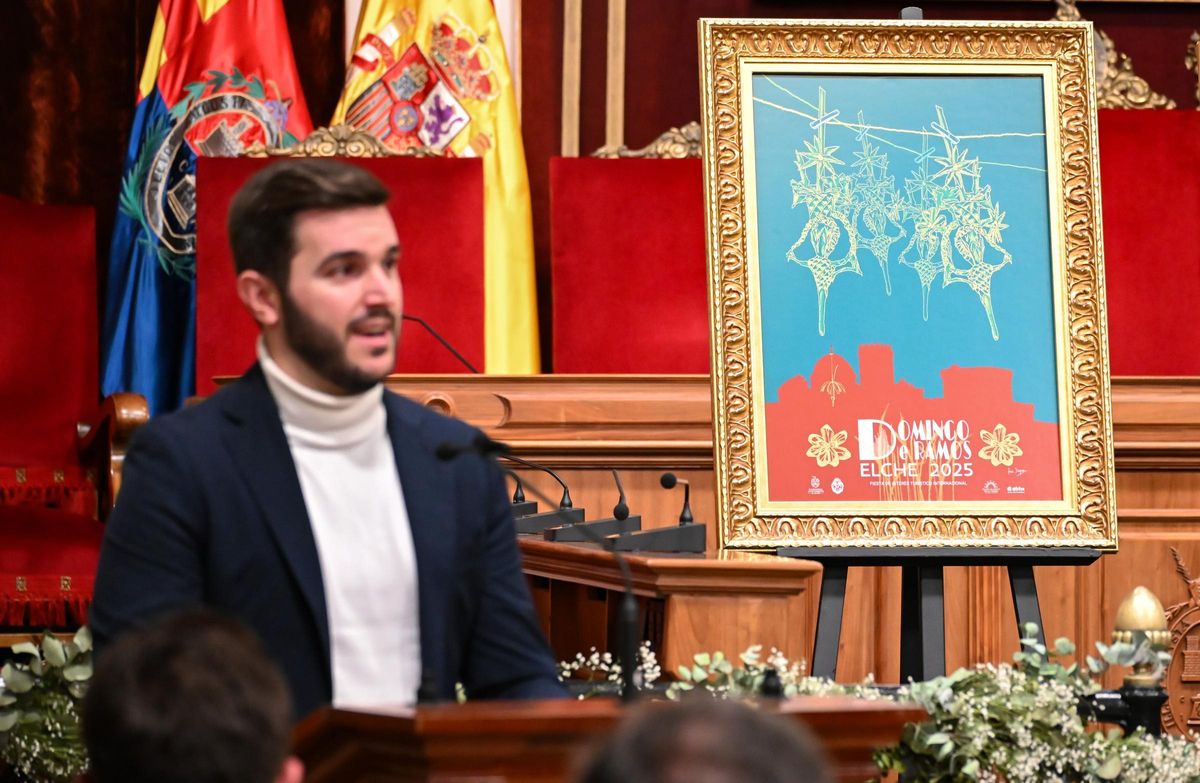 El autor del cartel del Domingo de Ramos, Francisco Segura, por encargo municipal