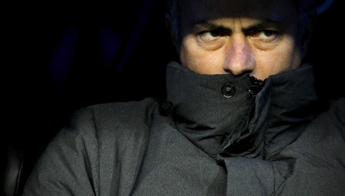 Jose Mourinho en el banquillo durante el partido del Real Madrid contra el Alcoyano.