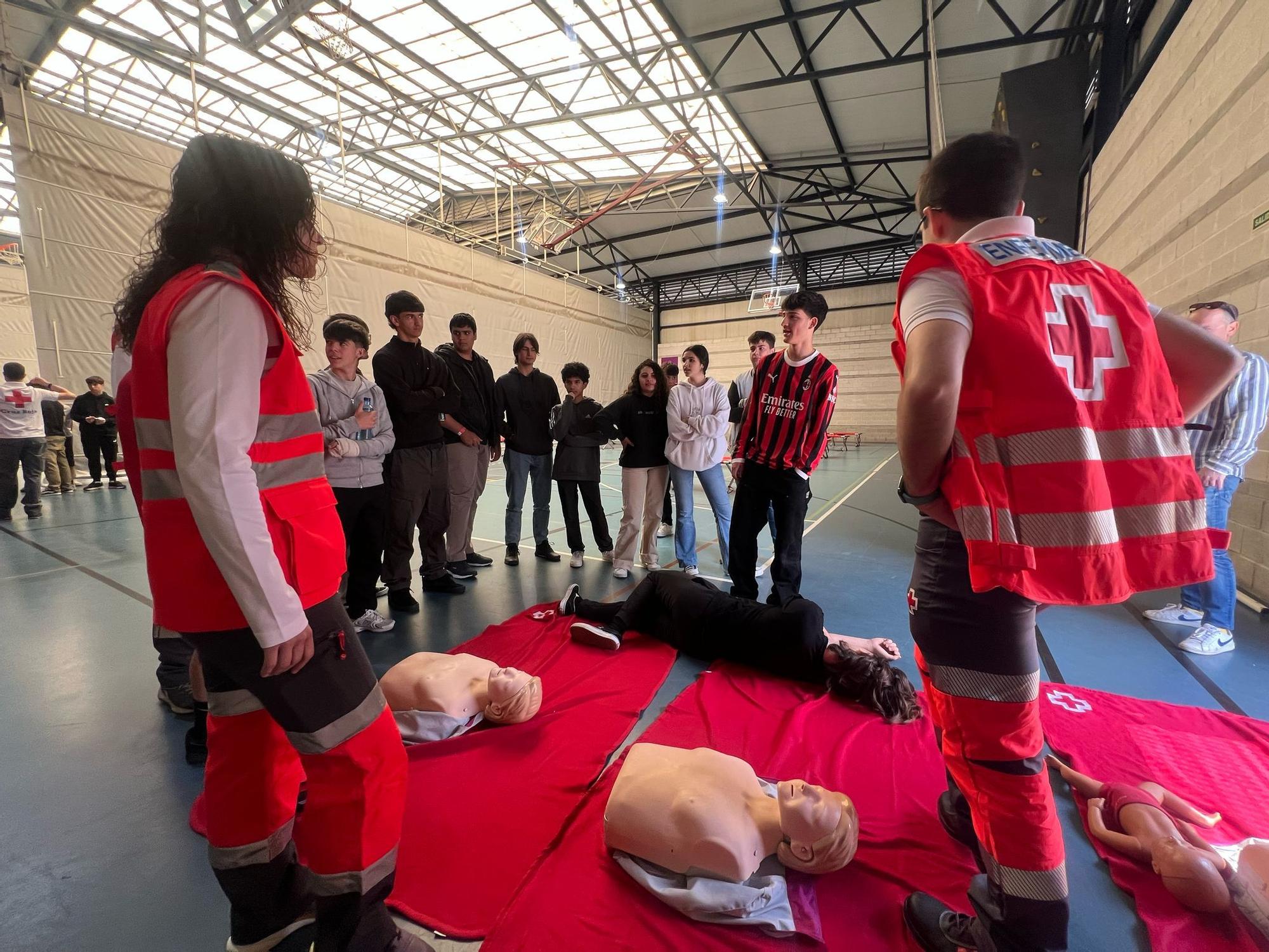 Así fue el simulacro de Cruz Roja ante catástrofes en Noreña