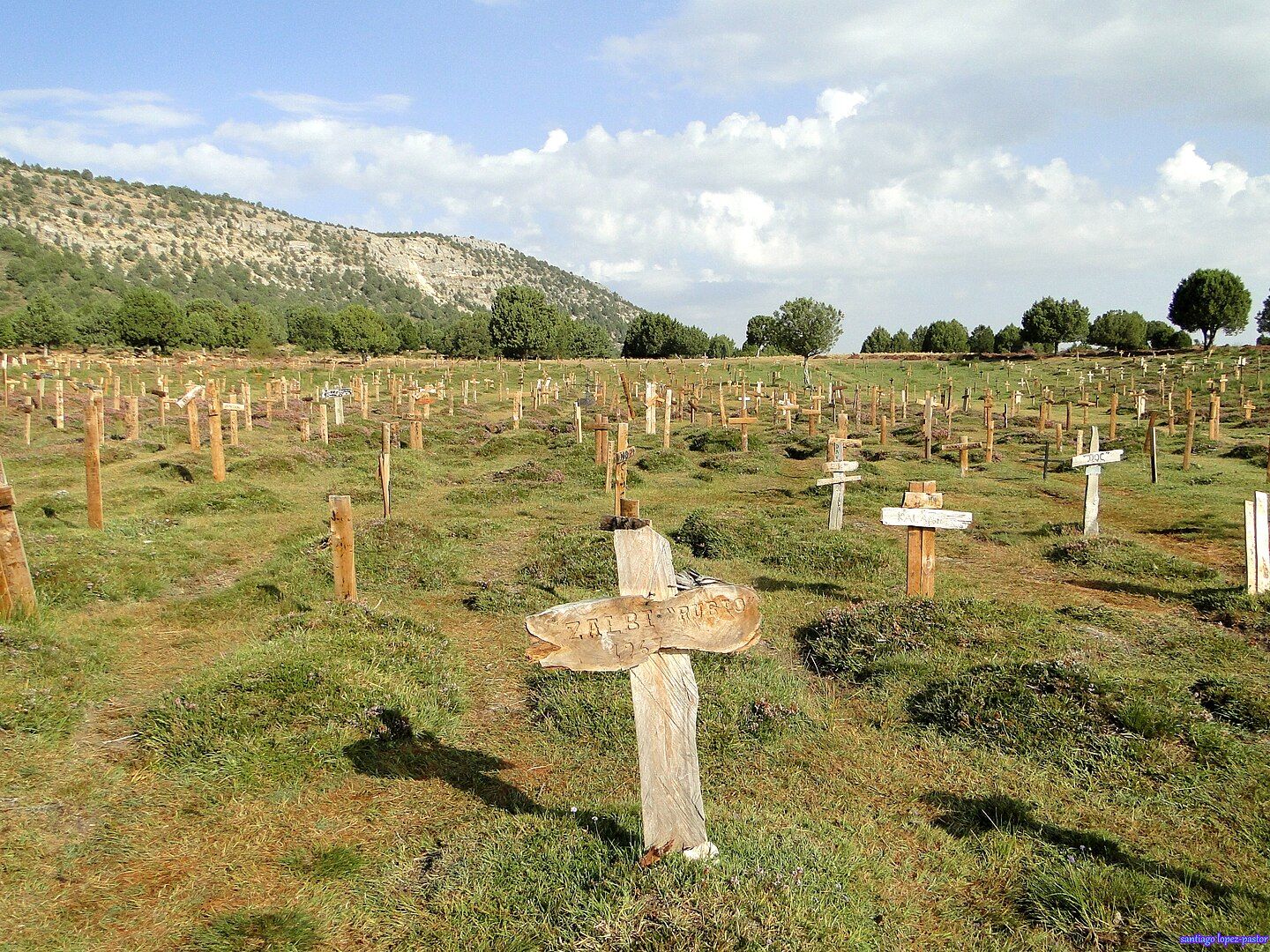 Vista del Cementerio de Sad Hill, uno de los escenarios de 'El Bueno, el Feo y el Malo'