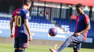Las primeras declaraciones de Alan Godoy e Ibrahim Diarra en su presentación con el Barça Atlètic