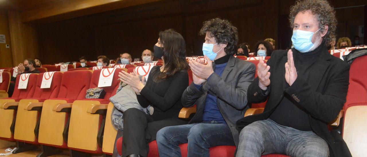 Público y músicos en el concierto barroco ofrecido ayer en el Auditorio de Valga.