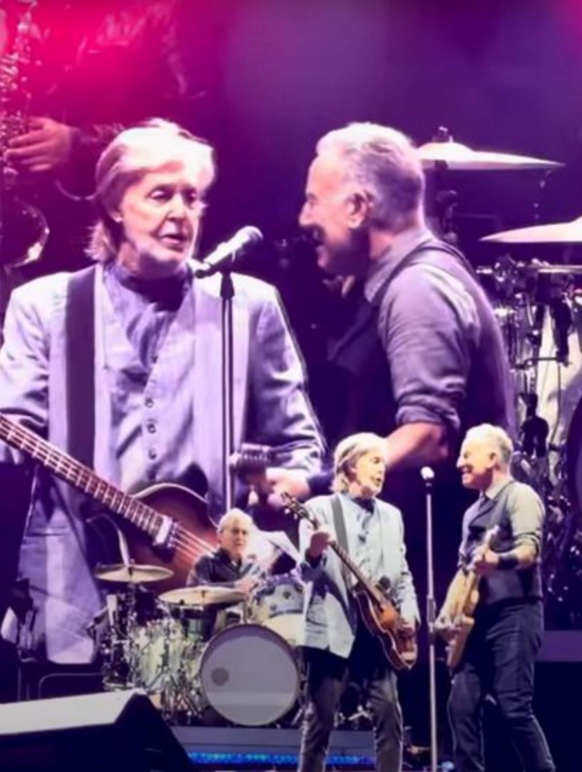 Bruce Springsteen i Paul McCartney reapareixen plegats Bruce Springsteen i Paul McCartney reapareixen plegats