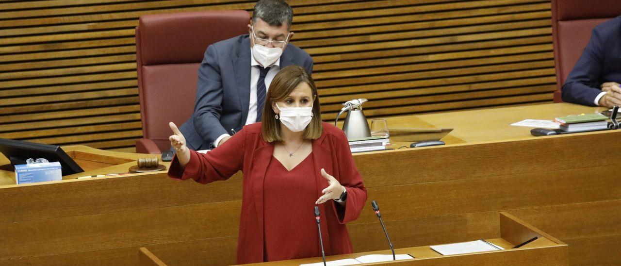 Maria José Catalá, durante su intervención