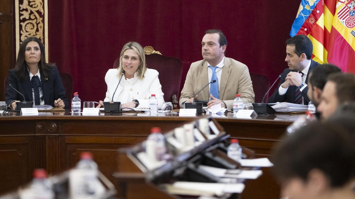Imagen de Marta Barrachina durante un pleno.