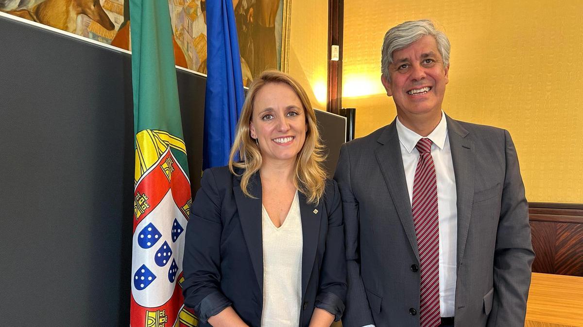 Natàlia Mas se reúne con el gobernador del Banco de Portugal