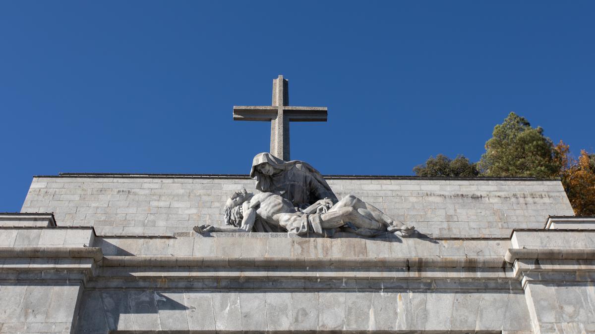 Detalle de la basílica del Valle de los Caídos.