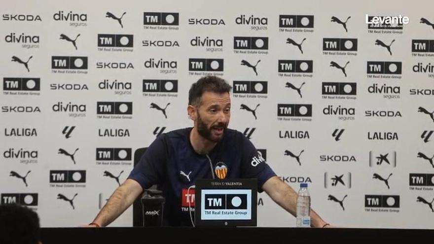 Corberán, en rueda de prensa en la previa contra el Celta