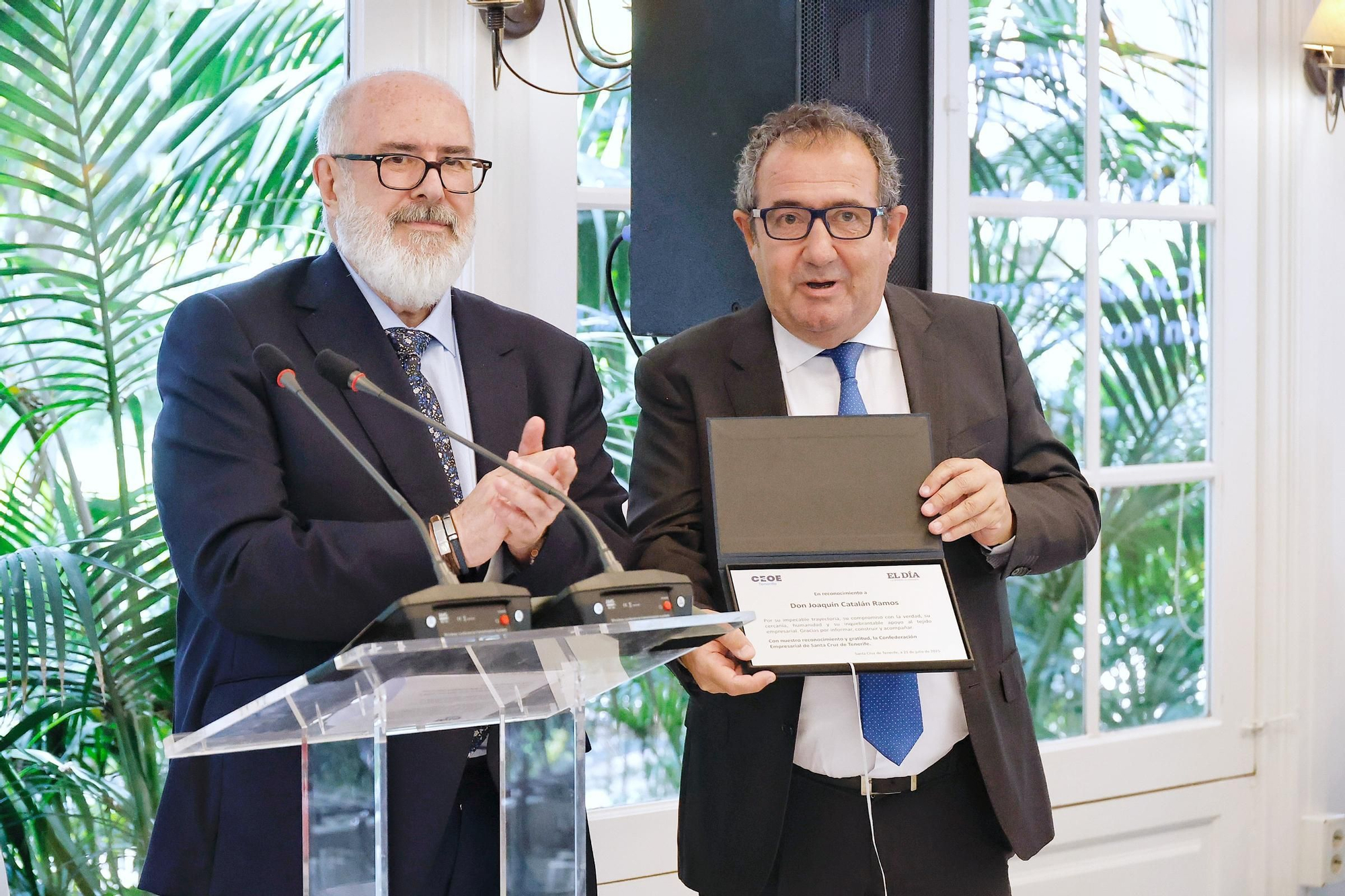 Homenaje de la CEOE a Joaquín Catalán
