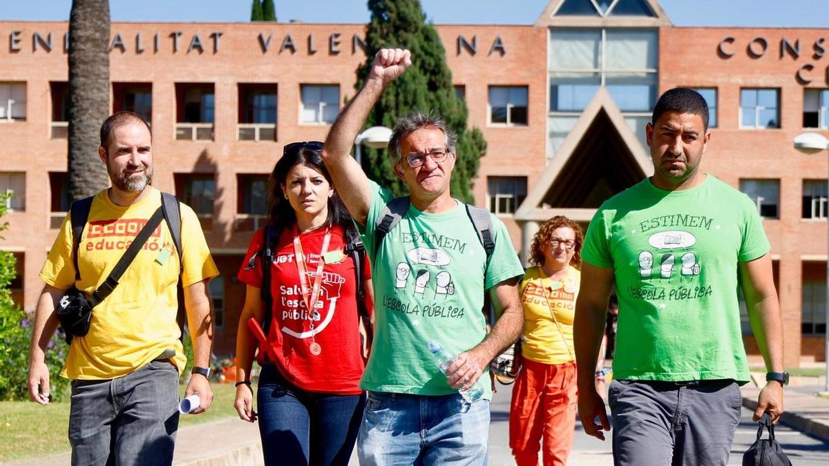 Educación y sindicatos rebajan la tensión en la Comunidad Valenciana y confían, ahora sí, en firmar un acuerdo inminente para poner fin a la huelga