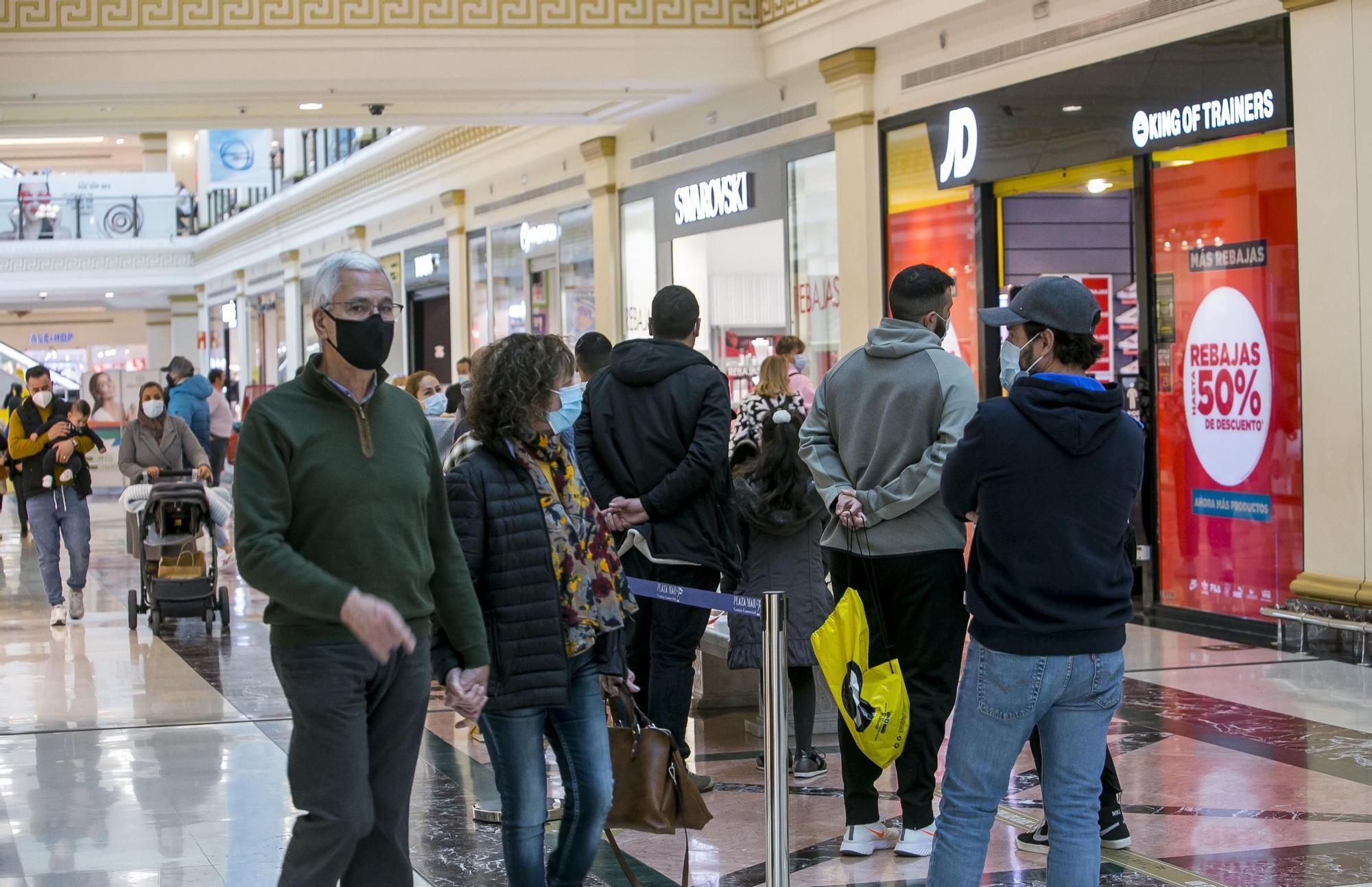 Así están los centros comerciales de Alicante este fin de semana