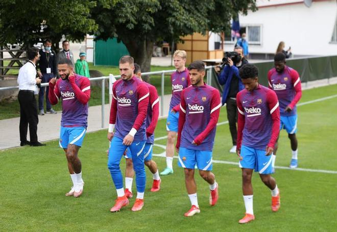 Las mejores imágenes del entrenamiento de hoy del Barça