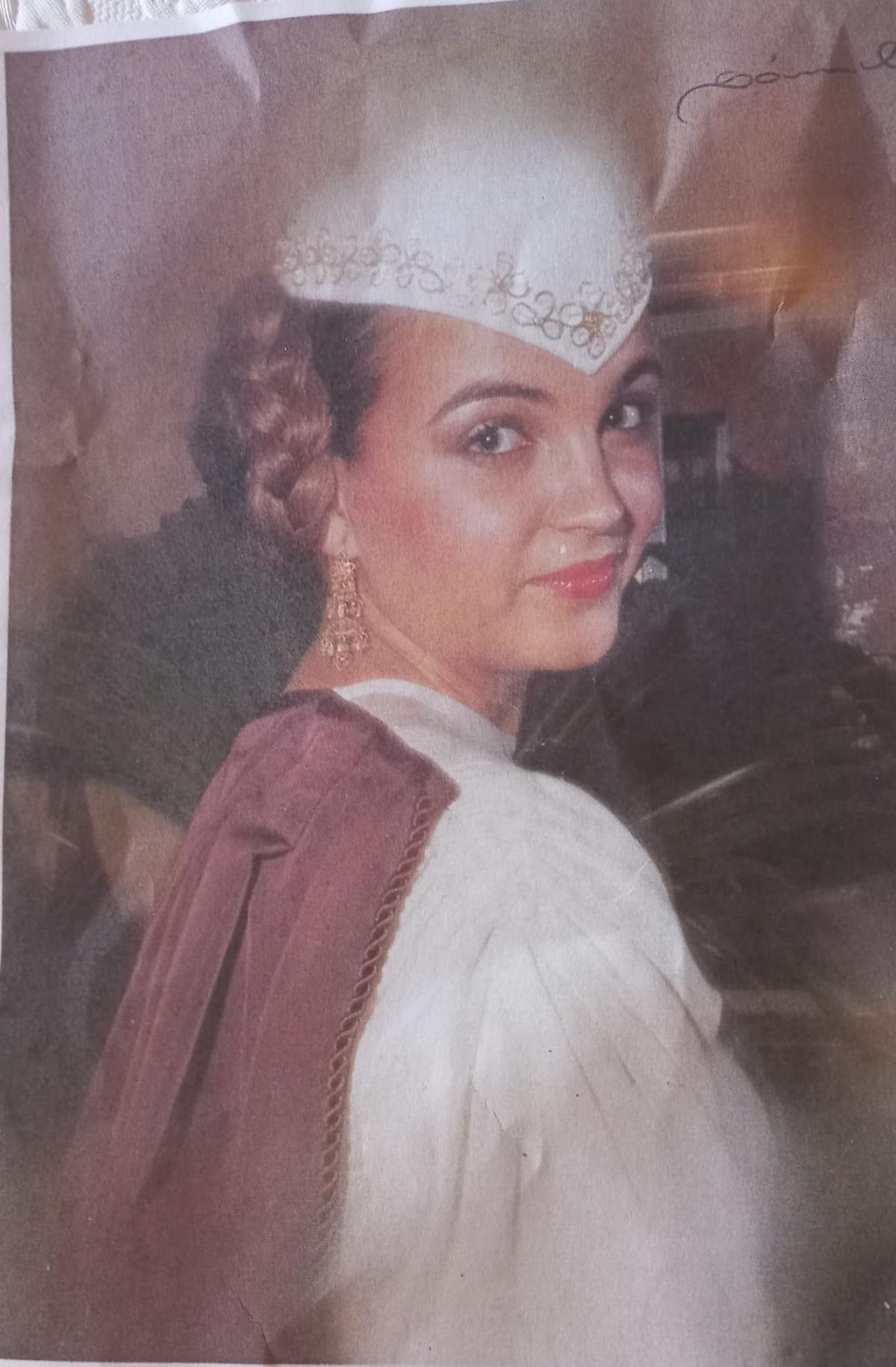 Imagen de Verónica Dauffí como Na Violant d'Hongria 1980.