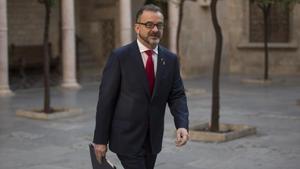 El conseller de Acció Exterior, Alfred Bosch en el Palau de la Generalitat