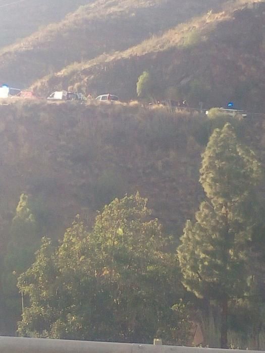 Un motorista fallece en la GC-200 en Mogán tras chocar con un turismo