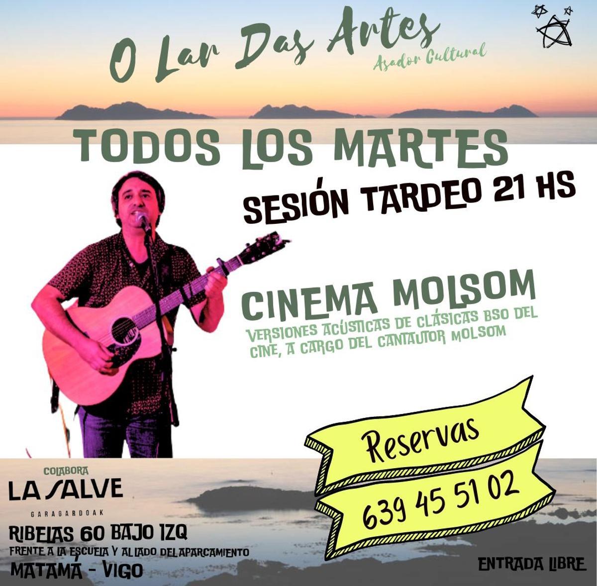 Molsom estará todos los martes de junio en el local vigués.