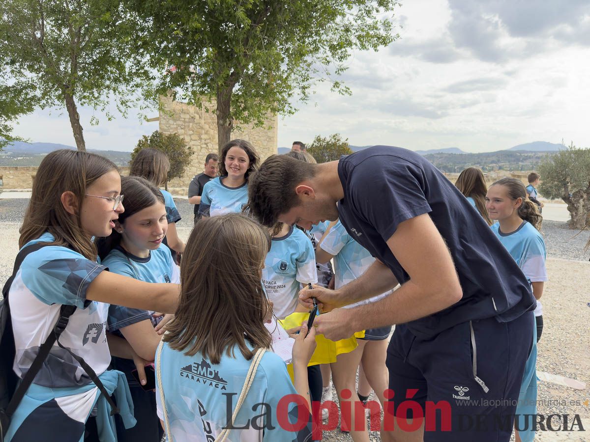 El UCAM de baloncesto peregrina a Caravaca de la Cruz en su Año Jubilar