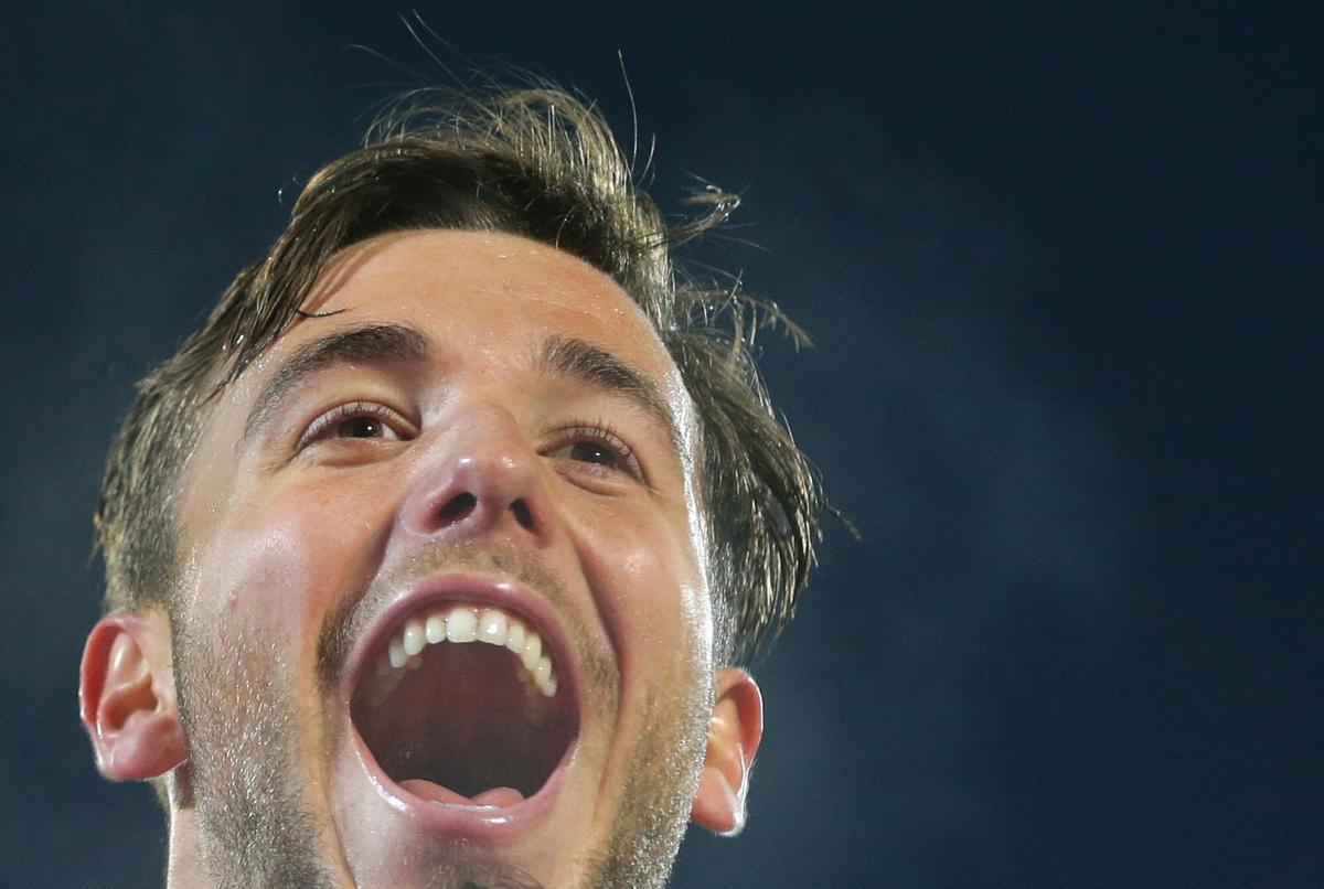 Nico celebra un gol con el Porto