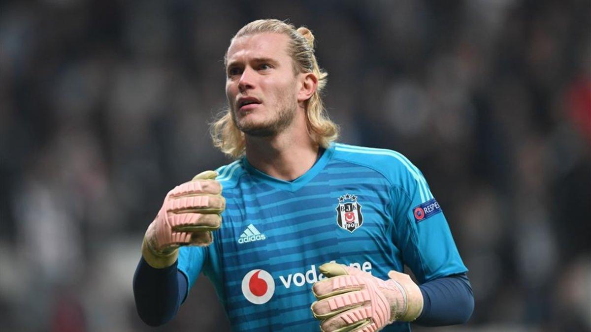 Karius contra el Genk en la Europa League