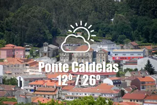 El tiempo en Ponte Caldelas: previsión meteorológica para hoy, lunes 14 de julio
