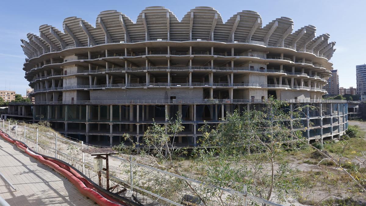 El Nou Mestalla, en obras