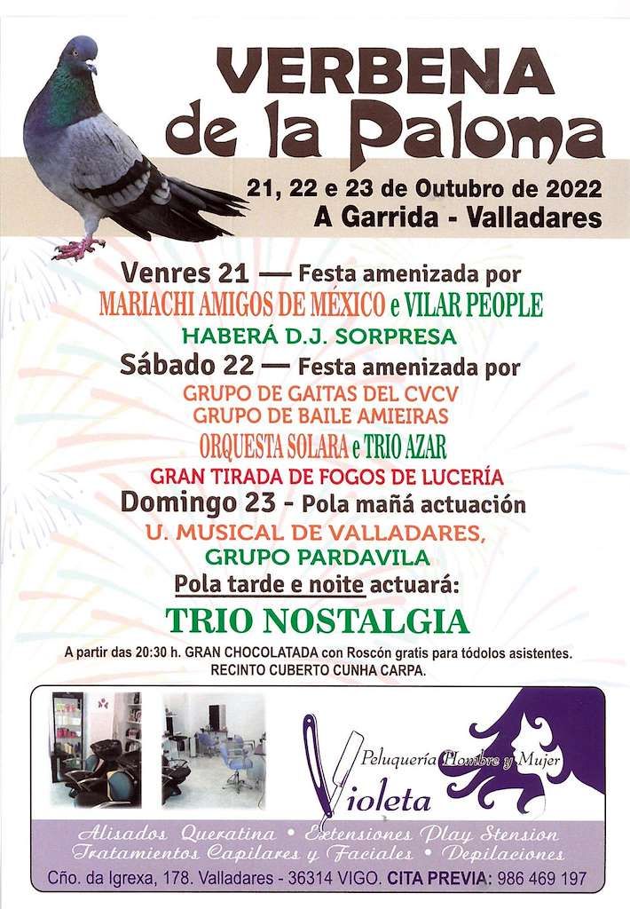 Cartel anunciador de la festividad.