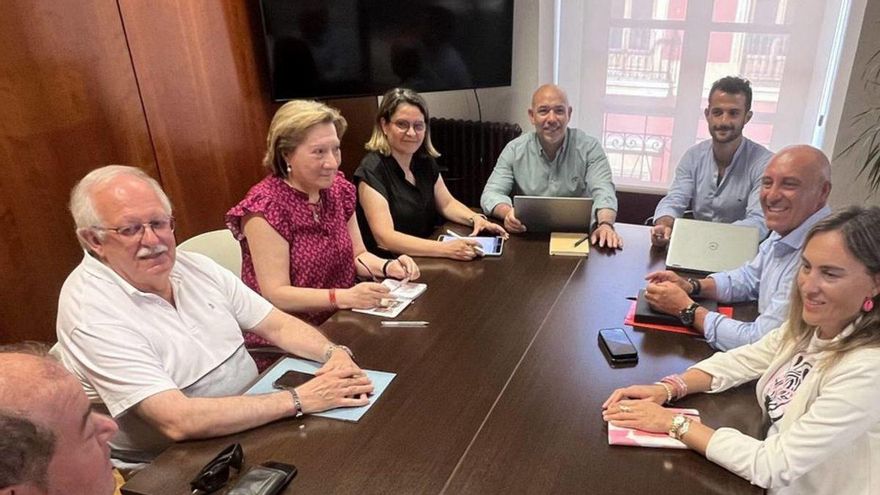 Un momento de la reunión.