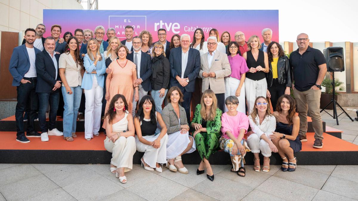 El equipo de RTVE Catalunya presente en el acto de presentación de la temporada 2024-2025 en Barcelona