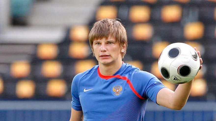 El delantero de la selección rusa, Andrei Arshavin