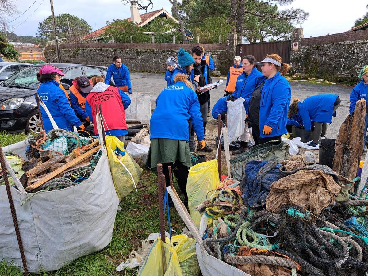 Recuento y clasificación de los residuos.
